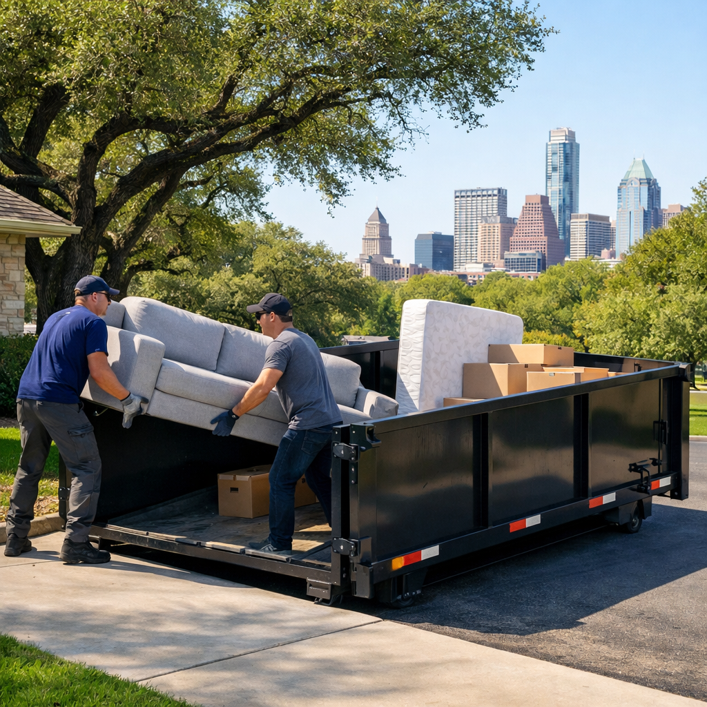 Where to Rent Driveway-Safe Bins for Furniture and Junk in Austin