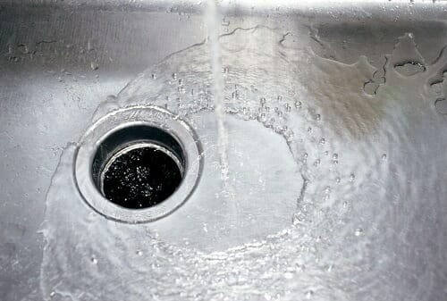 Water In Sink Pouring Water In Sink